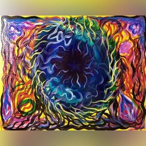 *SOLD* Original GoodVibeGoda Trippy Painting
